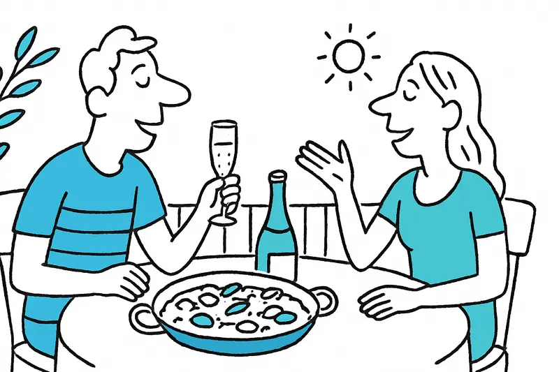 Paella y champán: velada de verano en la terraza del Principal Son Amoixa