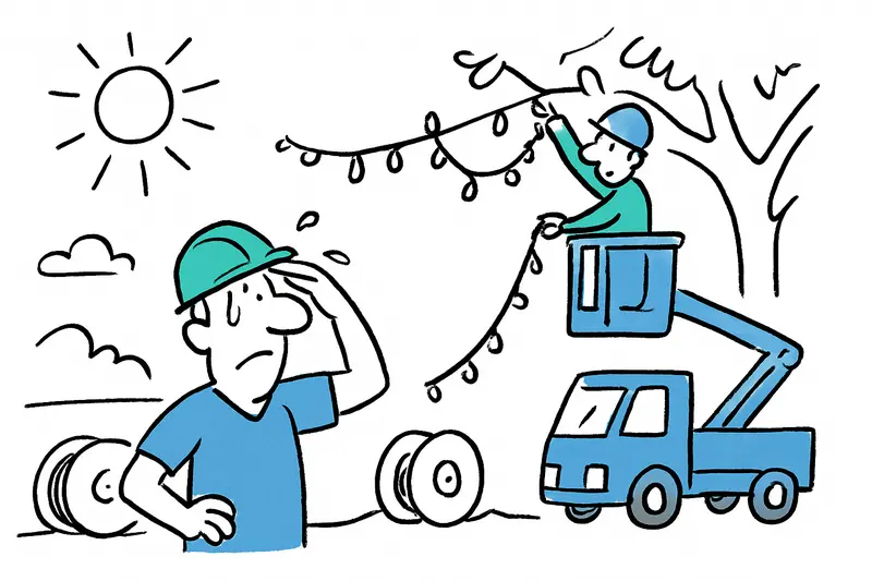Palma cuelga las luces ya en julio – por qué el temprano pueblo navideño genera preguntas