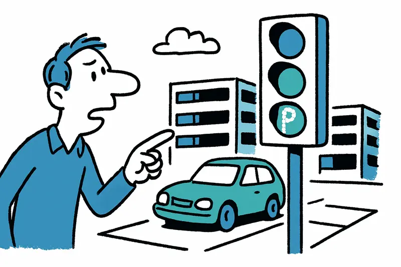 Palma moderniza aparcamientos: luces indican plazas libres