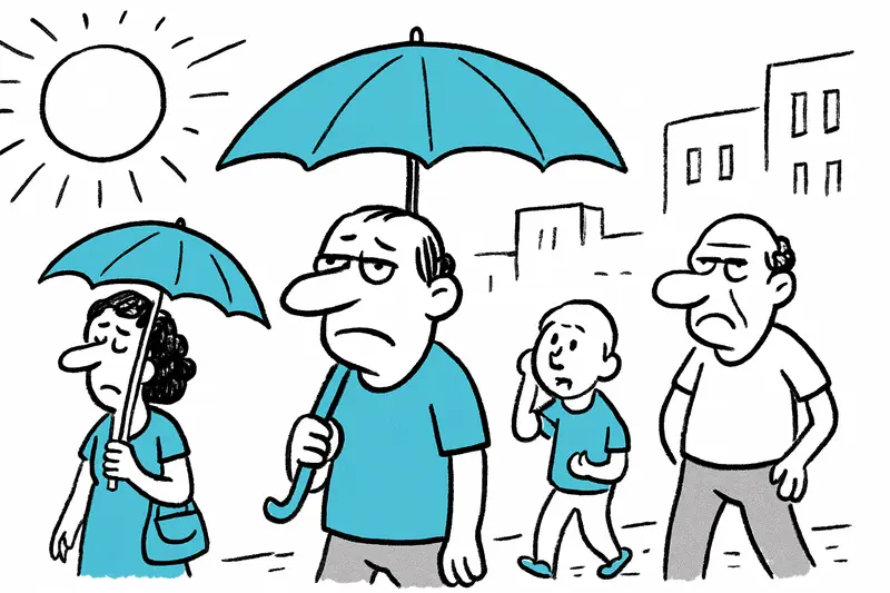 Pere Garau bajo el calor abrasador: cuando la falta de sombra se convierte en peligro