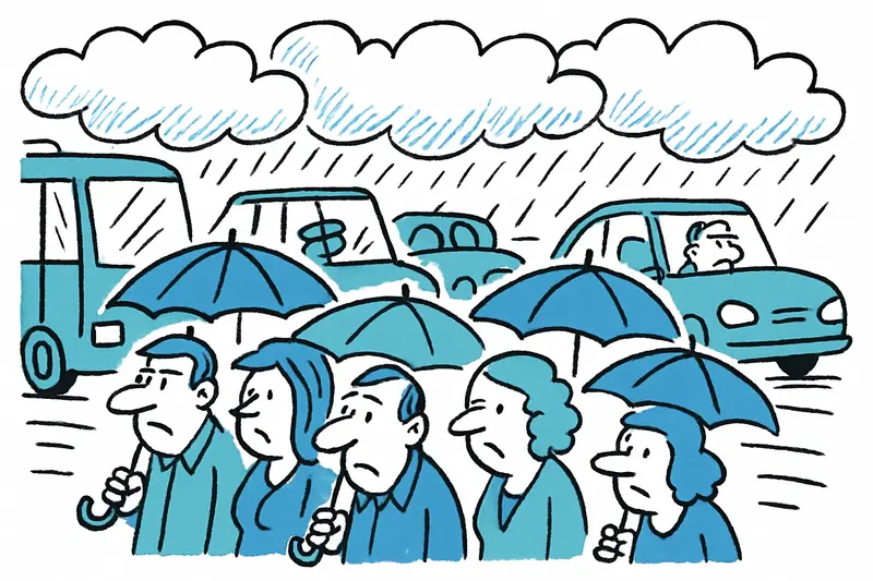Cuando las nubes llenaron la ciudad: por qué Palma quedó en caos de tráfico el viernes