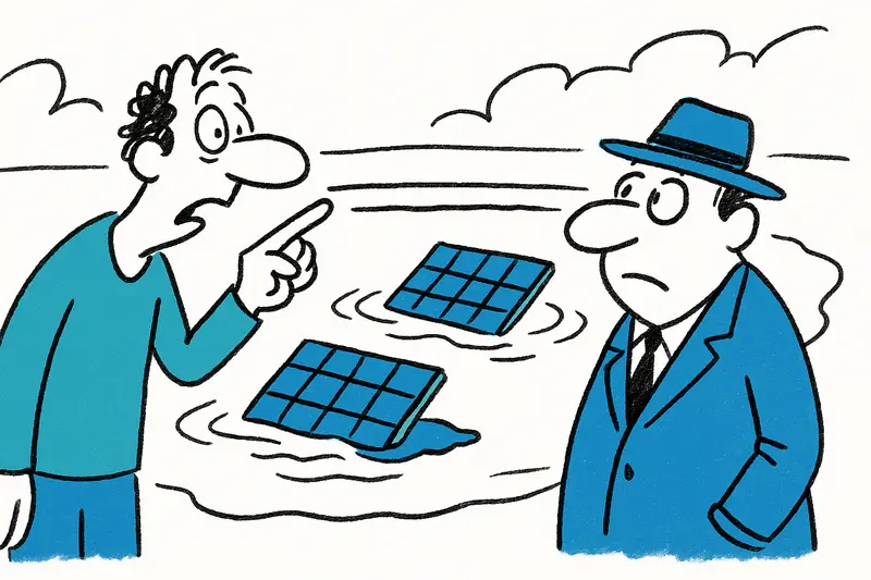 Paneles hundidos en el embalse de Inca: ¿fue un ataque a la superficie solar?