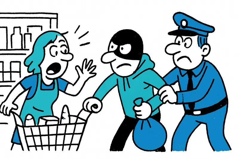 Pánico en Arenal: dos detenciones tras robo en supermercado