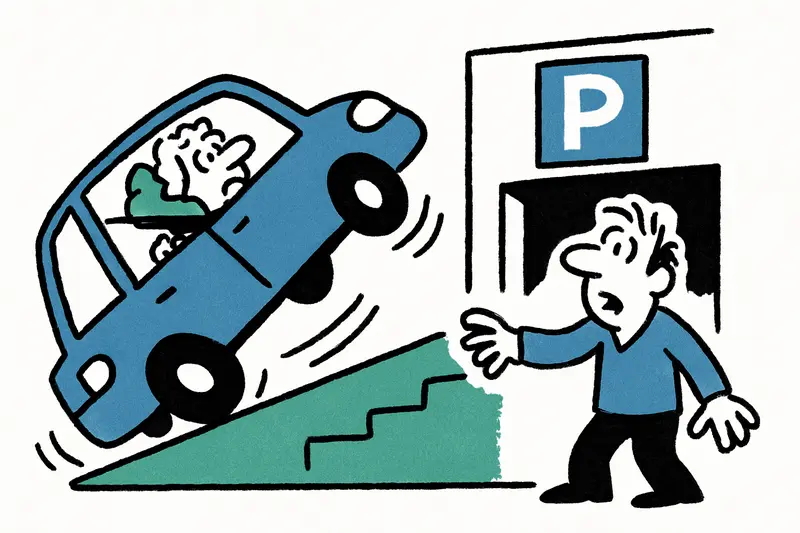 Entrada en Palma: coche volcó en la rampa — ¿qué tan seguros son realmente los aparcamientos?