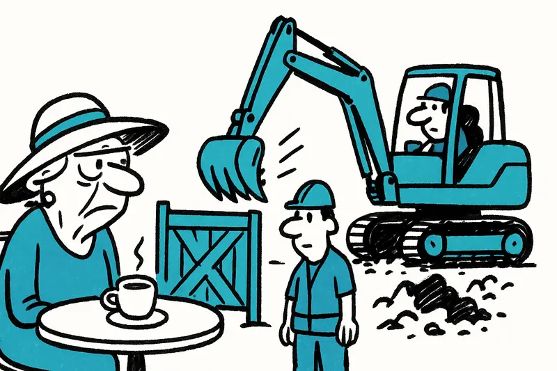 Excavadoras, terrazas y ruido de obras: Peguera entre el impulso y la paciencia