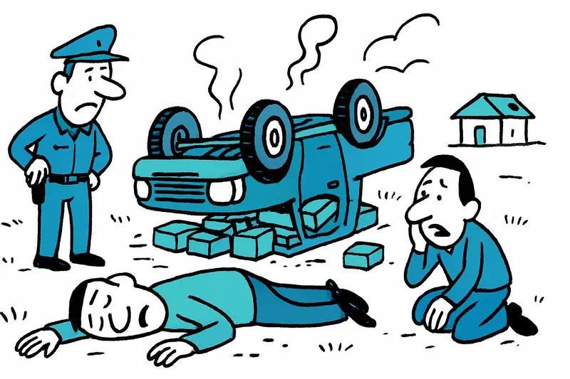 Pick-up se vuelca en Muro: una muerte, muchas preguntas