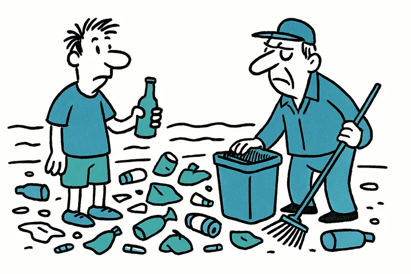 Avalancha matutina de basura en la Playa de Palma: ¿Quién recoge los restos de la fiesta?