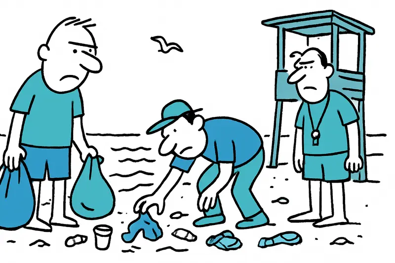Playa de Palma llena de basura: ¿Quién limpia y cómo podemos detener el problema?