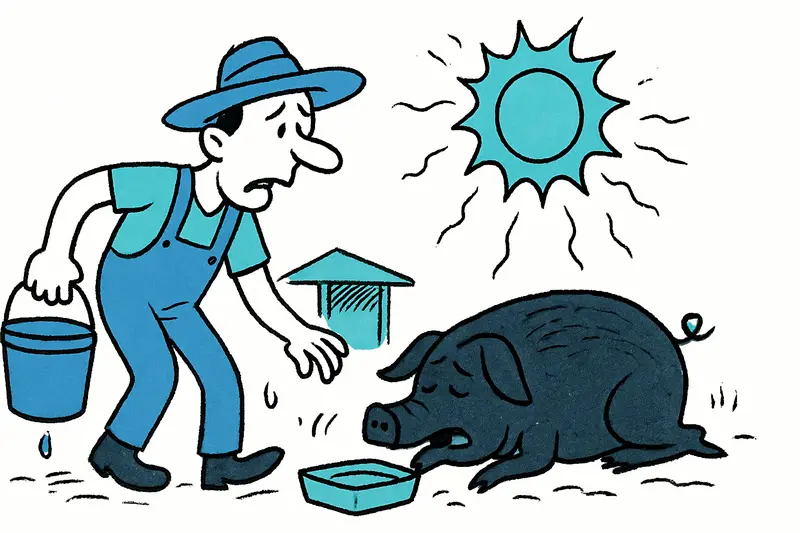 Porc Negre en la trampa del calor: cómo los cerdos negros de Mallorca sufren veranos de 40 grados
