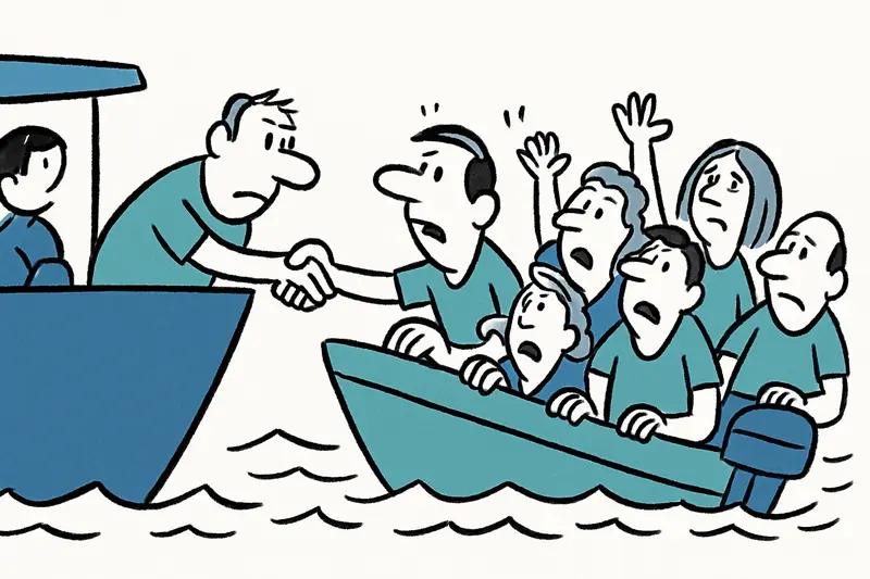 Ayuda rápida en Portals Vells: seis personas rescatadas de un bote a motor con vía de agua