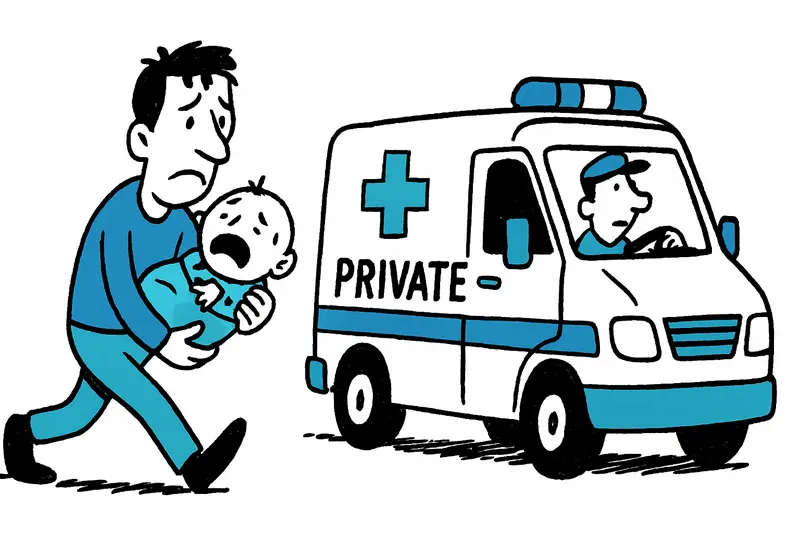 Ambulancia privada en Mallorca: por qué un padre tuvo que pagar 695 euros de su bolsillo