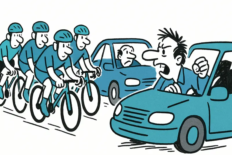 Cuando 40 minutos se convierten en hora y media: Grupos ciclistas, atascos y conflictos en la Tramuntana