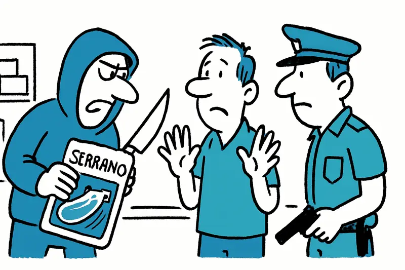 Robo en Palma: cuchillo, jamón serrano y la pregunta sobre la seguridad en las tiendas