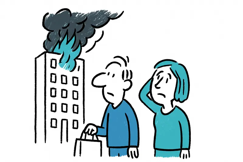 Humo sobre la Avenida Argentina: incendio en un rascacielos plantea preguntas de seguridad