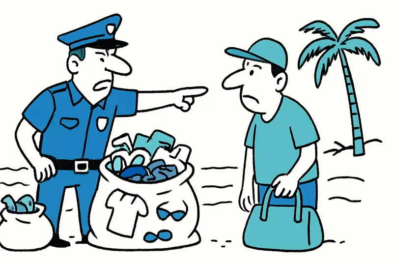 Redada en la Playa de Palma: más de 5.700 falsificaciones — y lo que falta ahora