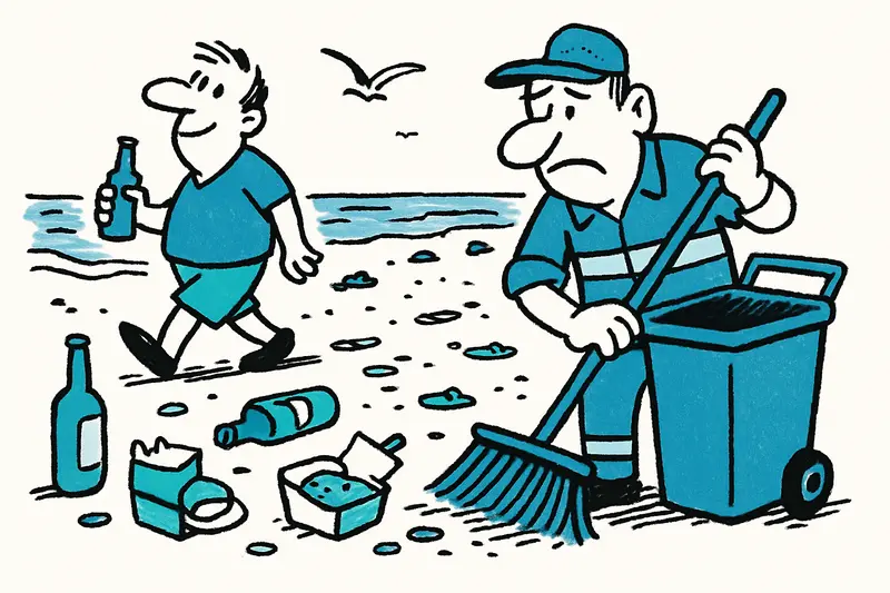 Reality-Check Playa de Palma: por qué la basura tras las noches de fiesta no desaparece