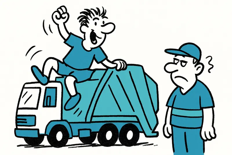 Viaje en el camión de basura en el Ballermann: riesgo, indignación y lo que deberíamos debatir de verdad