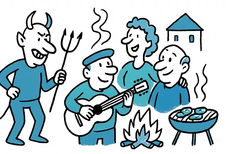 Fuego, música y vecindad: Sant Antoni vive en los pueblos de Mallorca