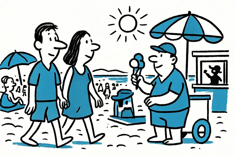 Sensación de verano en abril: playas llenas, puestos de helados y apertura en la Playa de Palma