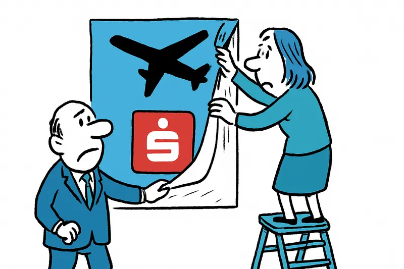 Sparkasse retira cartel del aeropuerto – ¿fue suficiente?