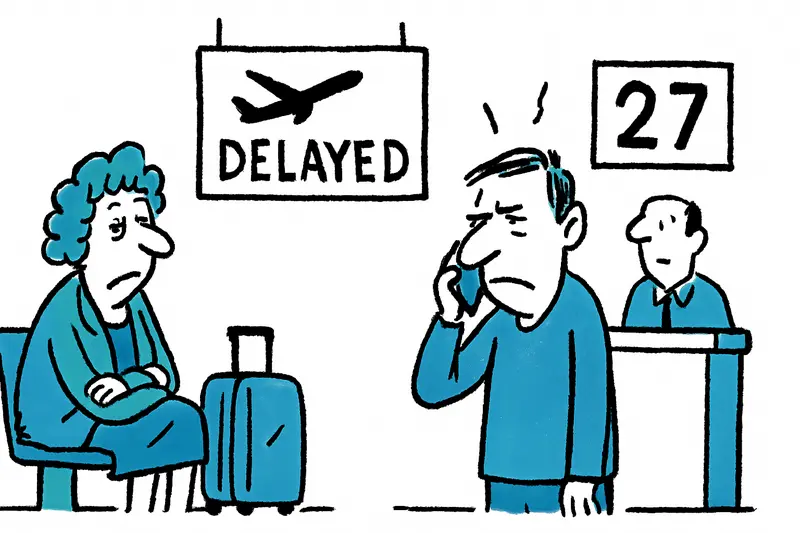 Horas de espera en la puerta: ¿quién paga la falta de información durante los retrasos de vuelos?