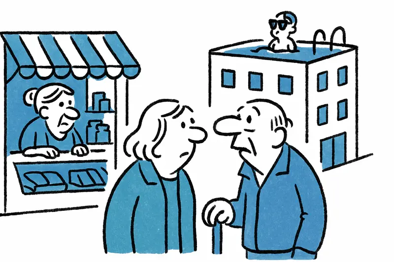 Entre la tienda de barrio y la piscina en la azotea: cómo la esquina de Blanquerna pierde su identidad