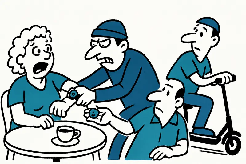 Asalto en una terraza en Can Pastilla: un reloj robado, un juicio rápido y preguntas abiertas