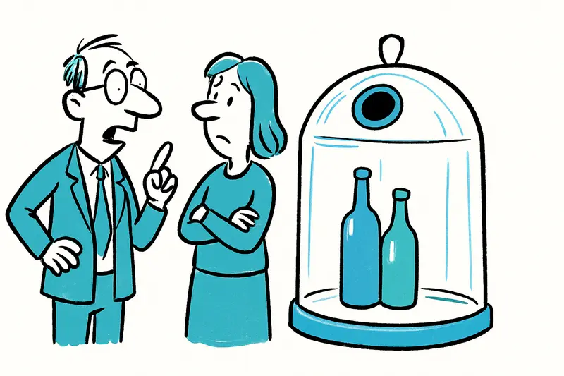 Transparencia en el vidrio usado: ¿el contenedor transparente en Pere Garau, símbolo o punto de partida?
