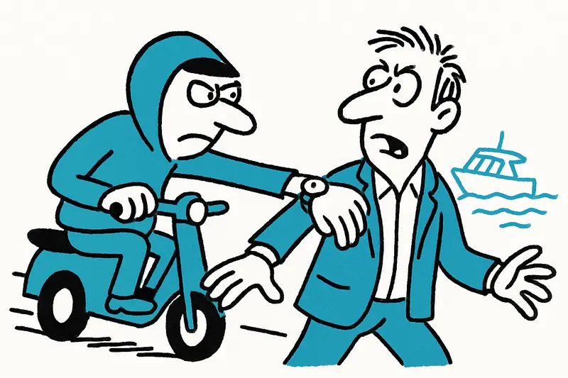 Robo de relojes en Port d'Andratx: una radiografía para el puerto de lujo