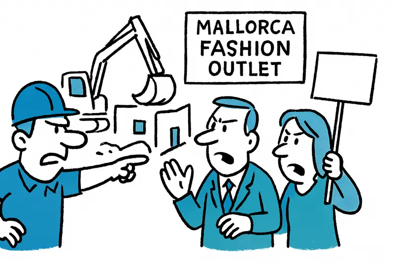 Reforma en el Mallorca Fashion Outlet: disputa por el riesgo de inundaciones y el concepto comercial