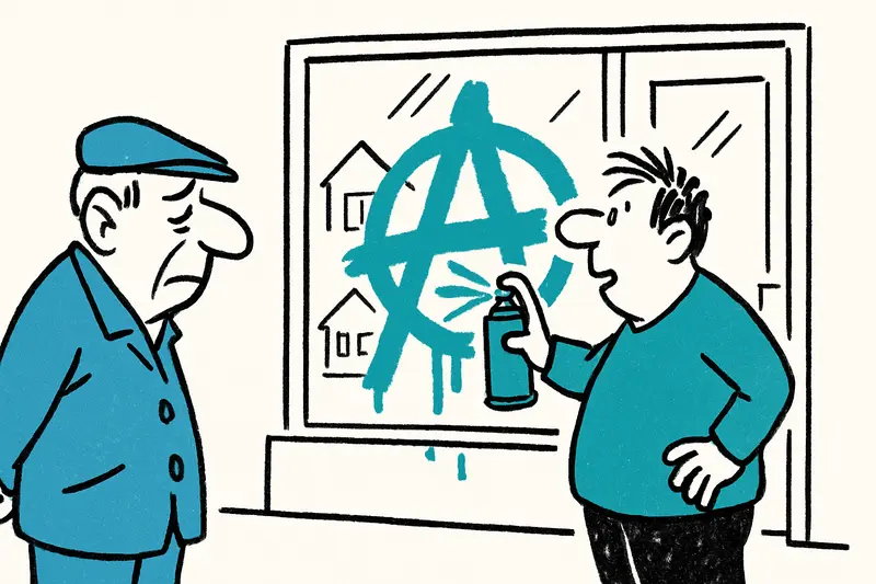 Vandalismo en Santa Maria del Camí: cinco oficinas inmobiliarias pintadas — también afectada Engel & Völkers