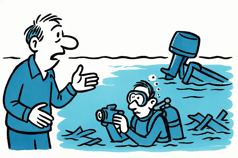 ¿Quién limpia en Cala Marmassen? Un barco de refugiados en descomposición daña el lecho marino