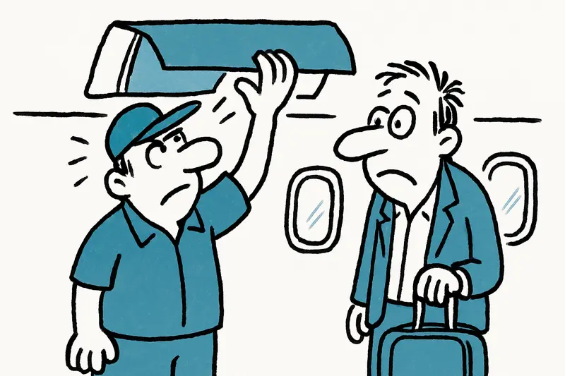 Verspätet wegen eines klemmenden Gepäckfachs: Wenn kleine Mängel große Folgen haben