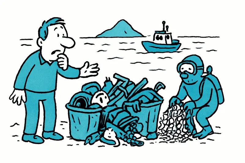 Cuatro toneladas de basura recuperadas del mar frente a Sant Elm — esperanza para Sa Dragonera