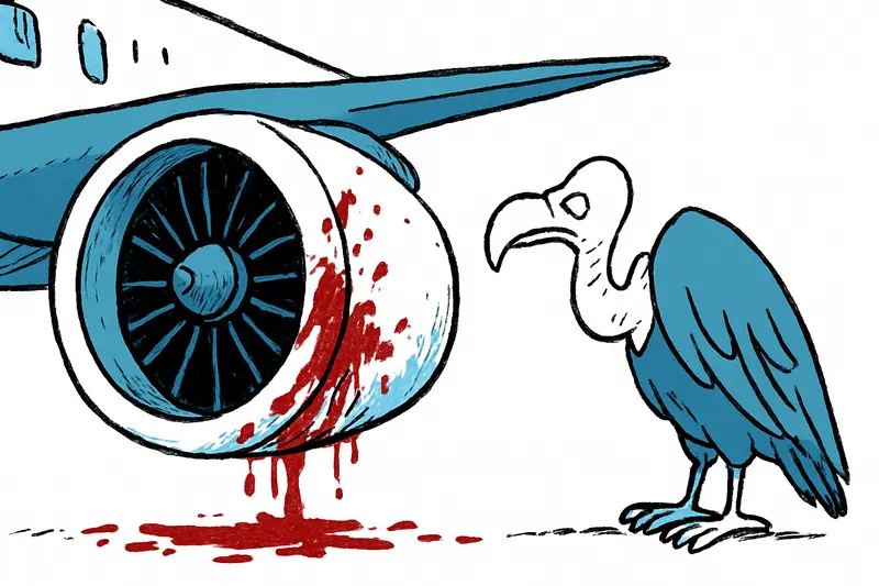 Manchas de sangre en el motor: lo que el choque con un buitre revela sobre nuestra seguridad aérea