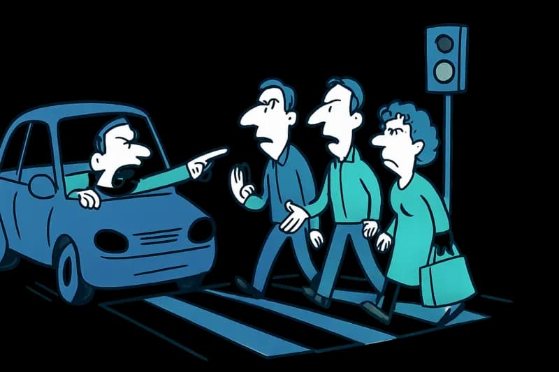 Frenada brusca en un paso de peatones en Palma: lo que este incidente revela sobre nuestras calles