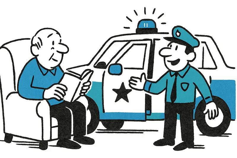 Del sillón de lectura al coche patrulla: cómo un porrerense por elección sigue acompañando a su pueblo