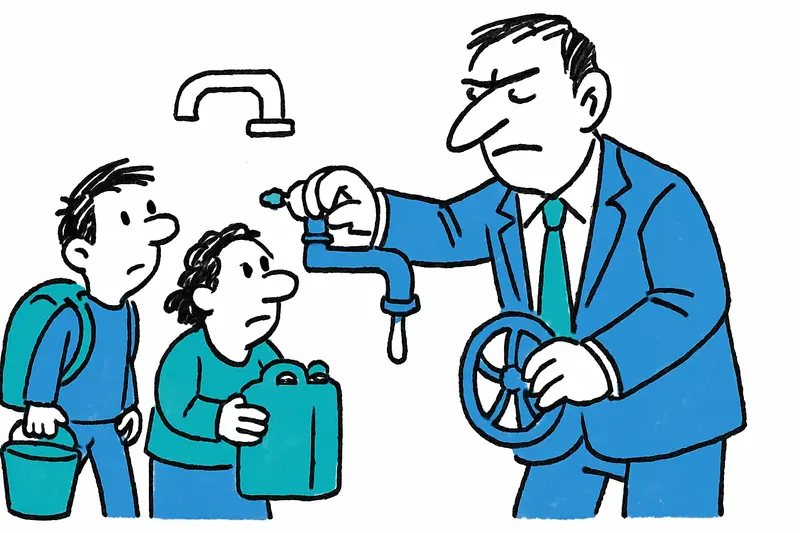 Simplemente cortaron el agua: lo que está en juego en la Calle Concepció