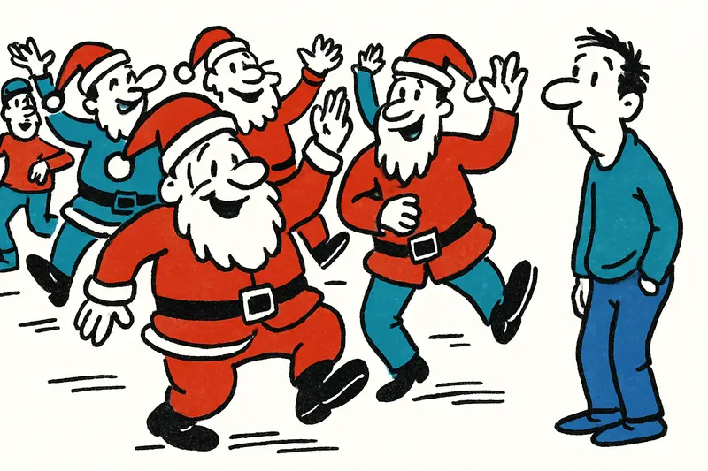 Wenn der Born rot wird: Der Weihnachtsmänner‑Tanz in Palma