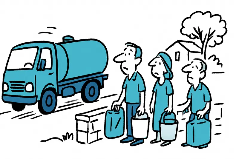 Cuando el agua se corta: por qué los camiones cisterna no son la solución