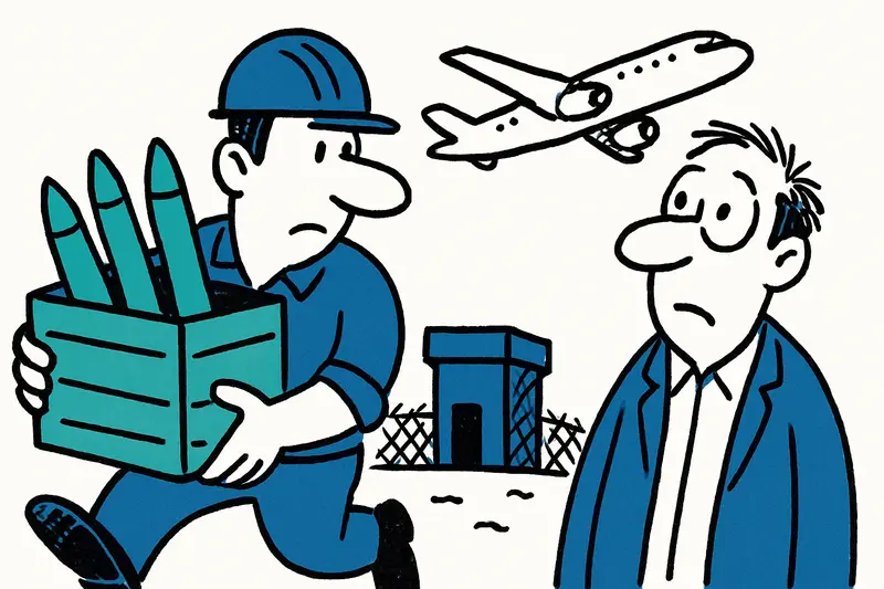 ¿Quién construye un depósito de armas en el aeropuerto — y quién lo sabe?