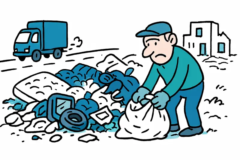 ¿Quién limpia? Montones de basura ilegal en la vía rápida cerca de Son Gual sacan a los vecinos a la calle