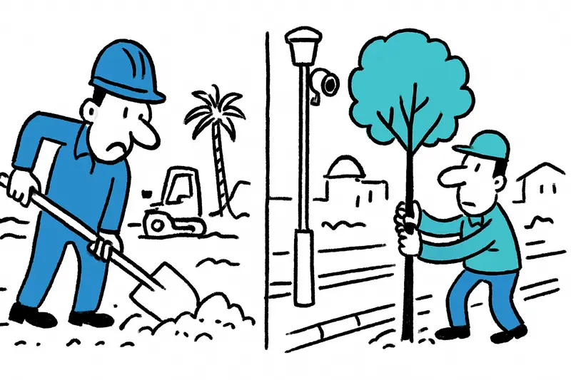 Dos destinos costeros en reforma: trabajos de invierno en Port d'Alcúdia y Colonia de Sant Jordi