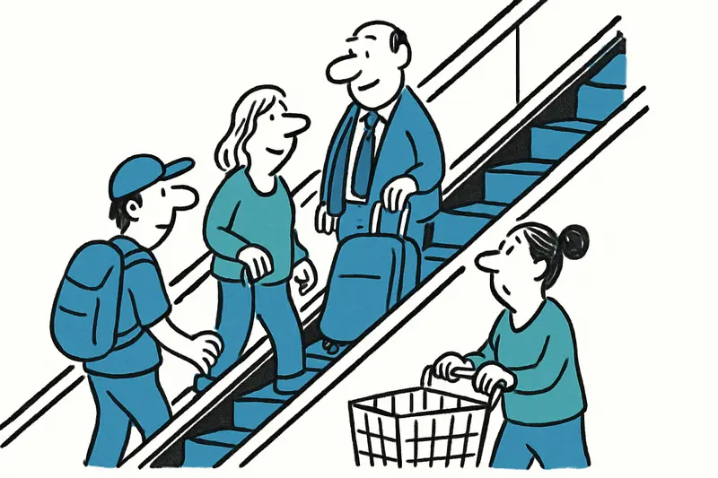 Diez nuevas escaleras mecánicas en la estación intermodal de Palma puestas en servicio