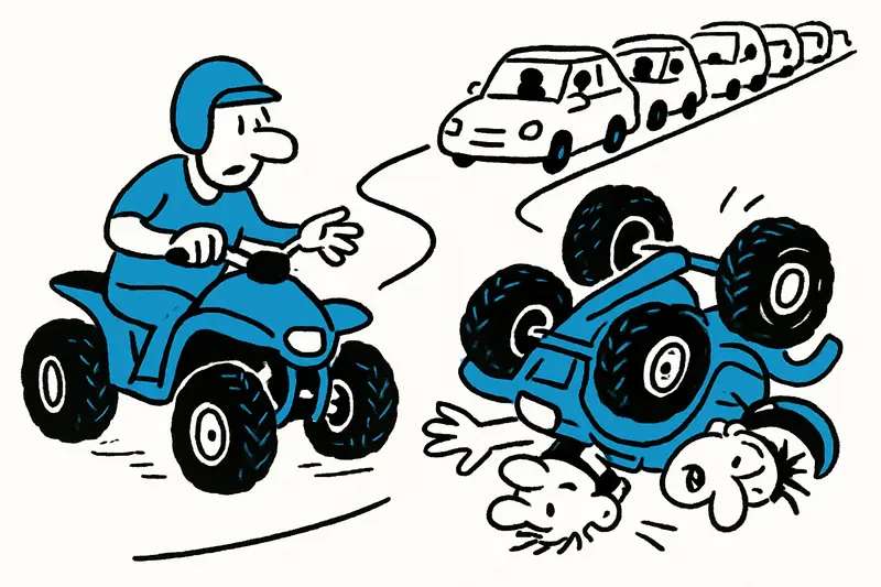 Dos heridos en accidente de quad en el camino al Cabo de Formentor — ¿Quién asume la responsabilidad?